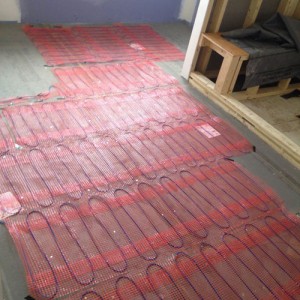 Floor heat wiring